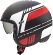 Motorcycle Helmet Jet Vintage VINTAGE EVO BL92 BM Premier Fiber Black Matt Red