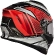 Motorcycle Helmet Integral Origin DINAMO GALAXY Red Fluo Black