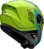 AXXIS FF112C Draken'S Cougar A2 Matt Fluor Yellow Motorcycle Helmet integral Yellow Matte