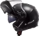 LS2 FF325 Strobe Էլեկտրական ձյան սաղավարտ սեւ (էլեկտրական visor)