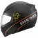 Diesel Full Jack Logo black / orange brushed motorcycle helmet