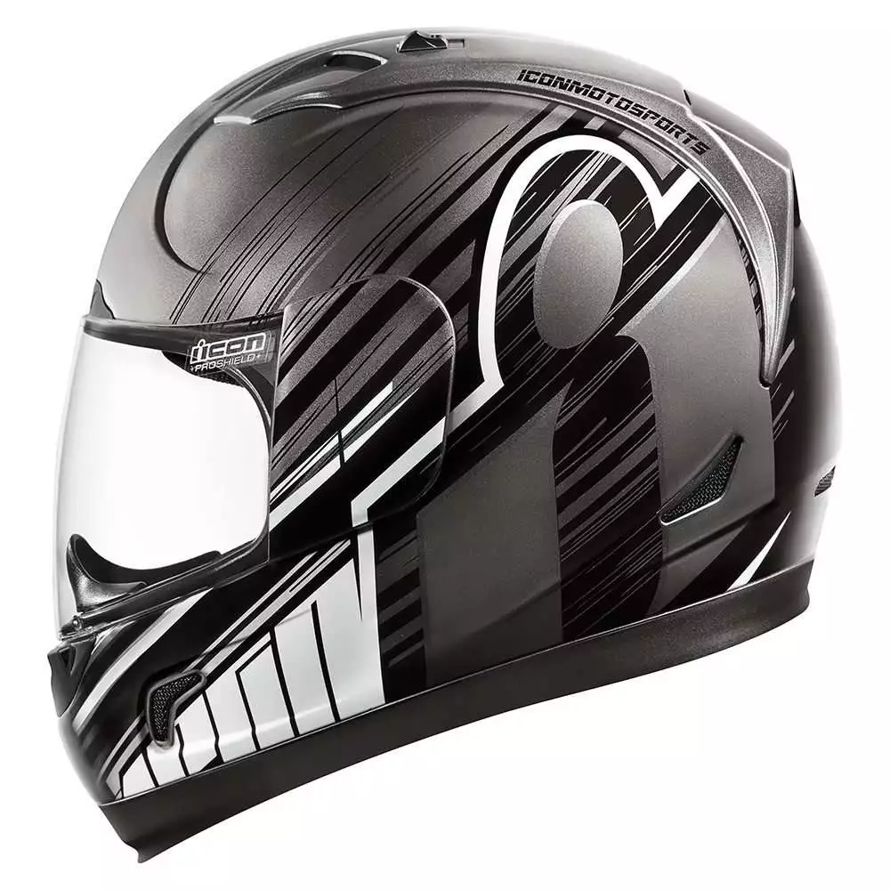 Icon 0130-0390 Helmet Pro Shield Fog Free Silver 