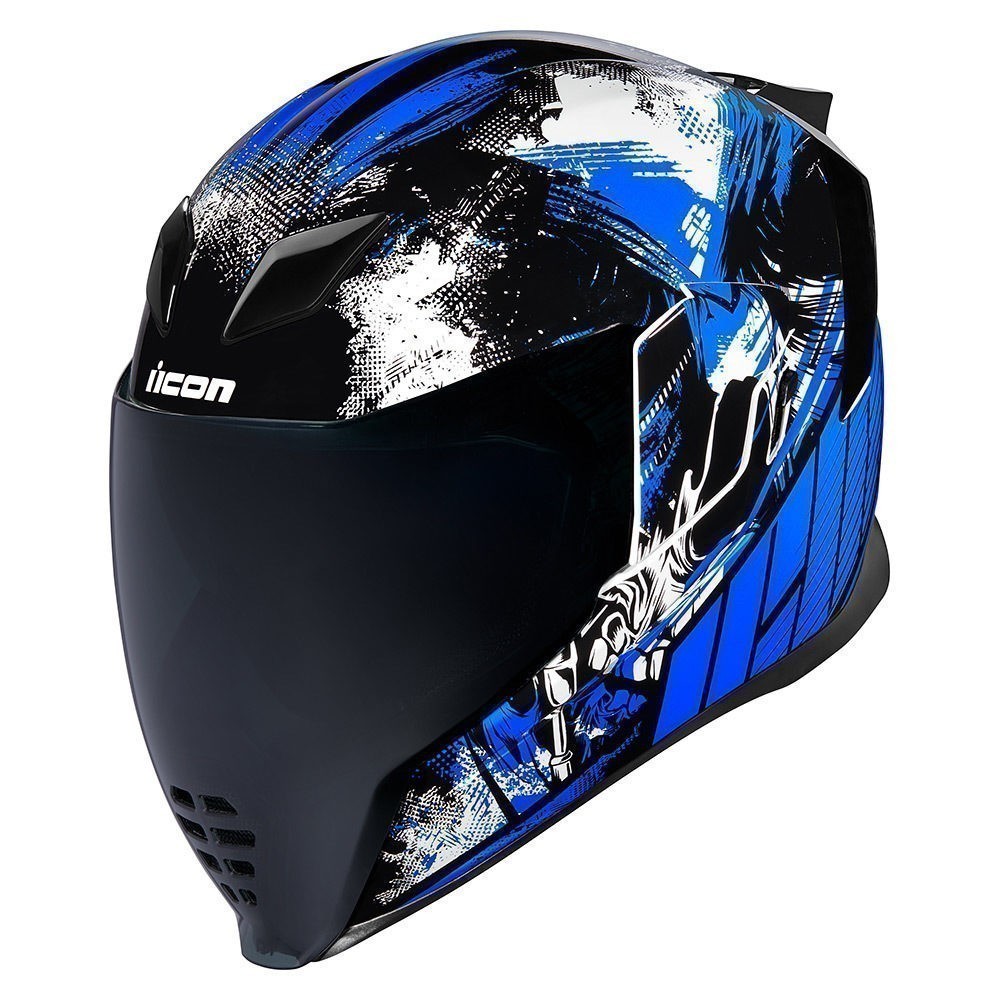Icon Airflite Stim blue motorcycle helmet buy: price, photos, reviews in the online Store Partner-Moto