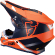 Thor Sector Split Orange Navy motorcycle helmet