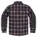 Icon Upstate Riding Flannel motor shirt with protection orange